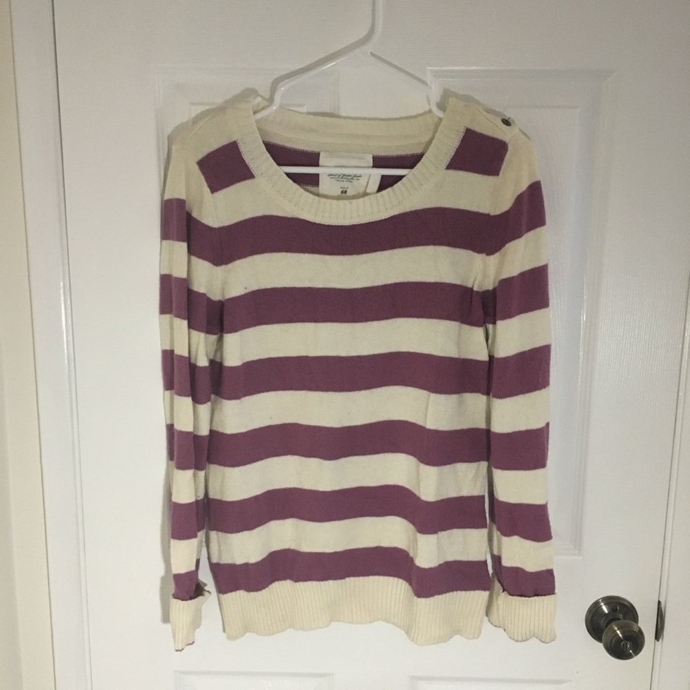 HM striped sweater size M